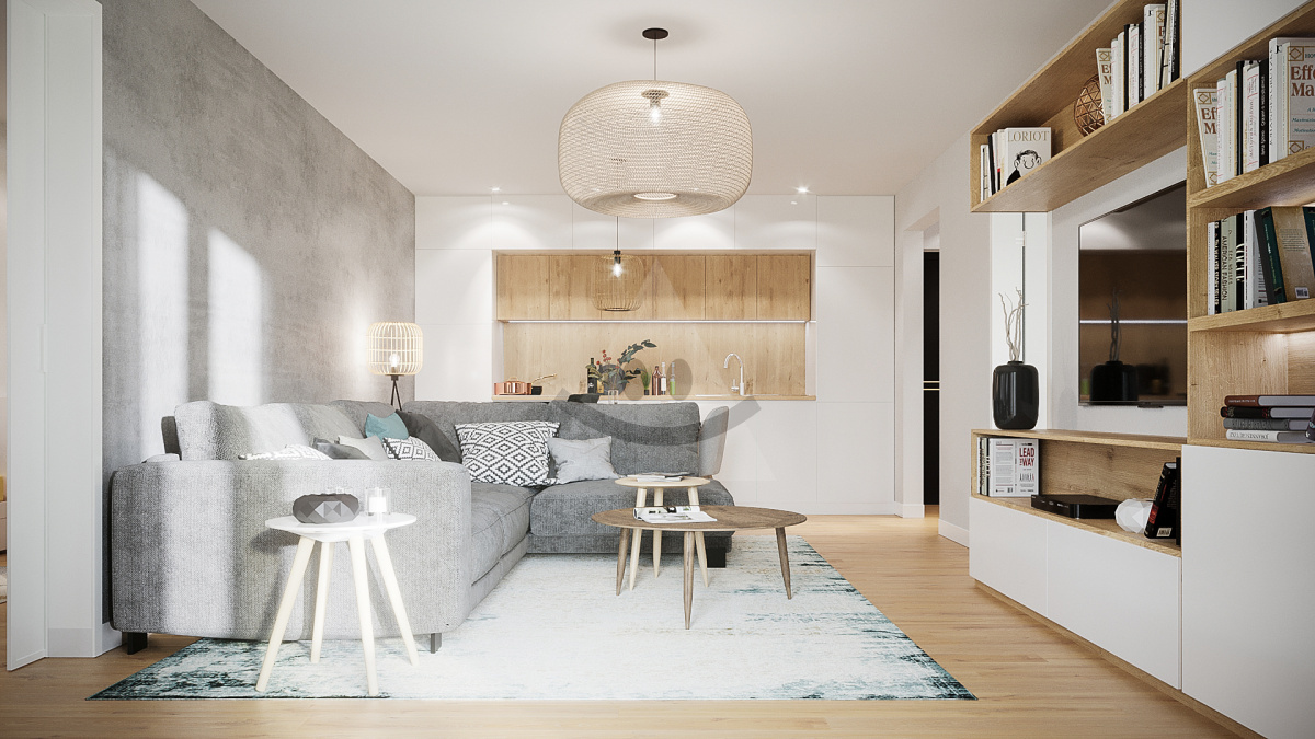 Na predaj 2-izbový zariadený byt v Danubia residence