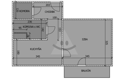 Zrekonštruovaný 1 izbový byt s balkónom na prenájom v Komárne