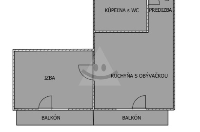 2 studio apartments with 2 balconies on Eötvösa Street for sale