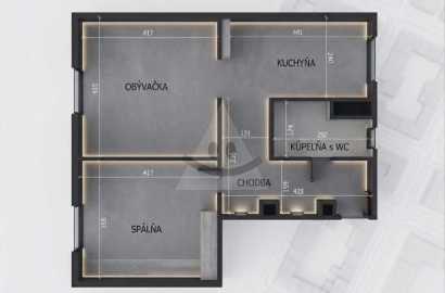 Na predaj 2 izbový tehlový byt v Komárne